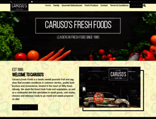 carusos.com.au screenshot