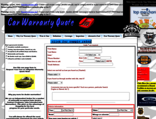 carwarrantyquote.com screenshot