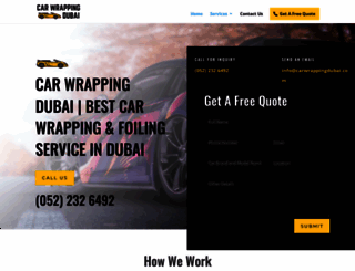 carwrappingdubai.com screenshot