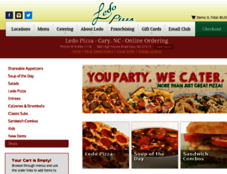 cary.ledopizza.com screenshot