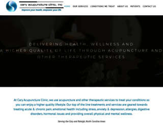 caryacupunctureclinic.com screenshot