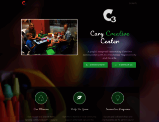 carycreativecenter.org screenshot