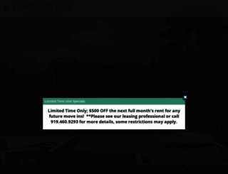 carygreens.com screenshot