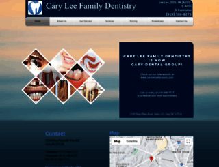 caryleefamilydentistry.com screenshot