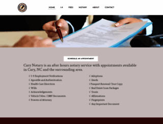 carynotary.com screenshot