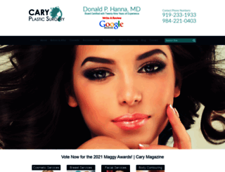 caryplasticsurgery.com screenshot