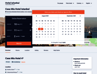 casa-mia-hotel.hotel-istanbul.net screenshot