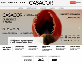 casacor.com.br screenshot