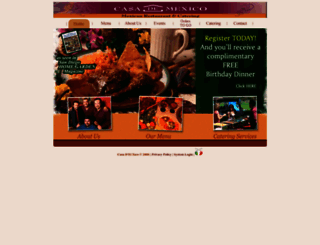 casadeltacorestaurant.com screenshot