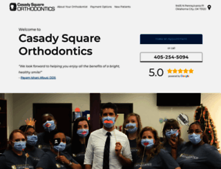 casadysquareorthodontics.com screenshot