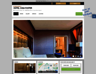 casafuster.barcelonahotels.it screenshot