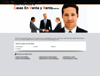 casasenventayrenta.com.mx screenshot