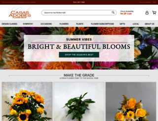 casasflowers.com screenshot
