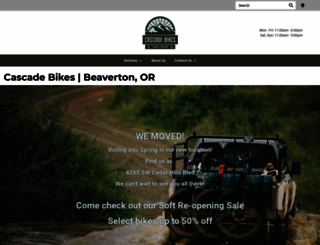 cascadebikes.com screenshot