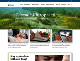 cascadechiropractors.net screenshot