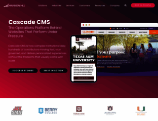 cascadecms.com screenshot