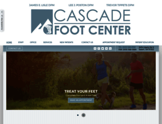 cascadefootcenter.com screenshot