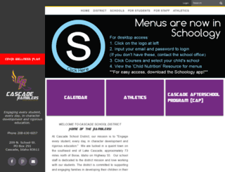 cascadeschools.org screenshot