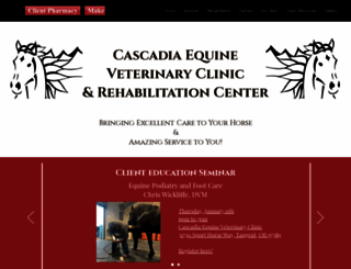 cascadiaequine.com screenshot