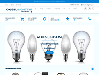 caselllighting.com screenshot