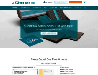 caseycarpetoneabilene.com screenshot