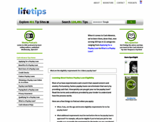 cashadvance.lifetips.com screenshot