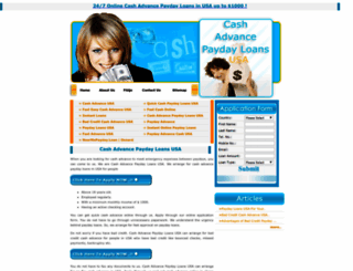 cashadvancepaydayloansusa.com screenshot