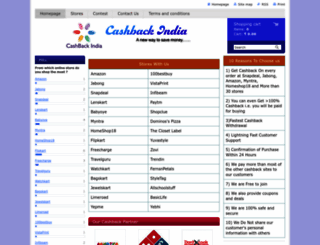 cashback-india.webnode.in screenshot