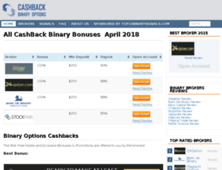 cashbackbinaryoptions.com screenshot