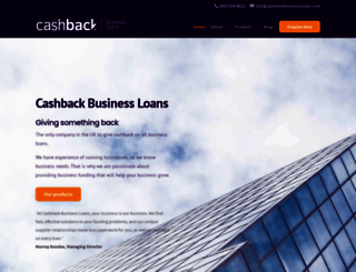 cashbackbusinessloans.com screenshot