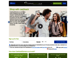 cashbackearners.co.uk screenshot