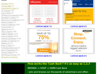 cashbacklist.com screenshot