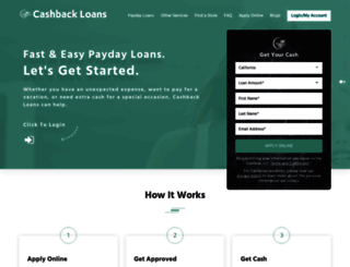cashbackloans.com screenshot