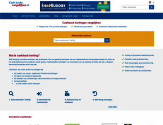 cashbacksvergelijken.nl screenshot