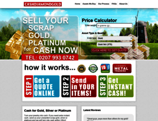 cashdiamondgold.com screenshot