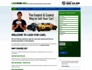 cashforcars.org.nz screenshot
