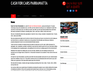 cashforcarsparramatta.com.au screenshot