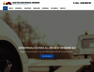 cashforcarsremovalbrisbane.com.au screenshot