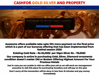 cashforgoldsilverandproperty.com screenshot