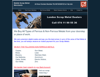 cashformetal.info screenshot