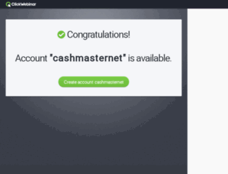 cashmasternet.clickwebinar.com screenshot