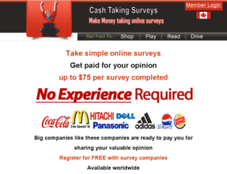 cashtakingsurveys.com screenshot