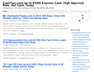 cashtaxinow.com screenshot