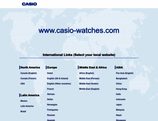 casio-watches.com screenshot