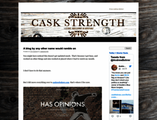 caskstrength.wordpress.com screenshot