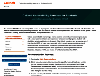 cass.caltech.edu screenshot