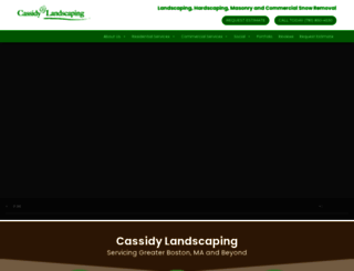 cassidylandscaping.com screenshot