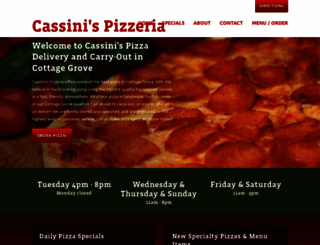 cassinispizza.com screenshot