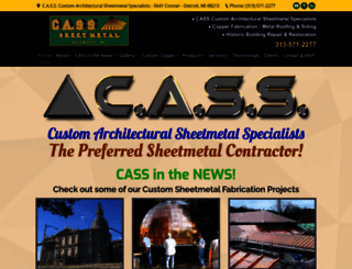 casssheetmetal.com screenshot