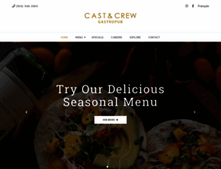 castandcrewpub.ca screenshot